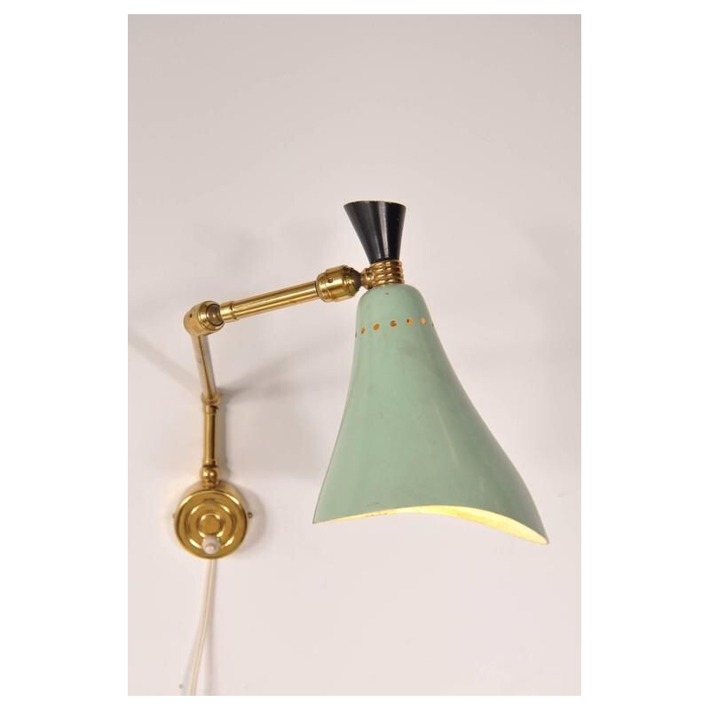 Vintage Wall Lamp, Italy 1950s