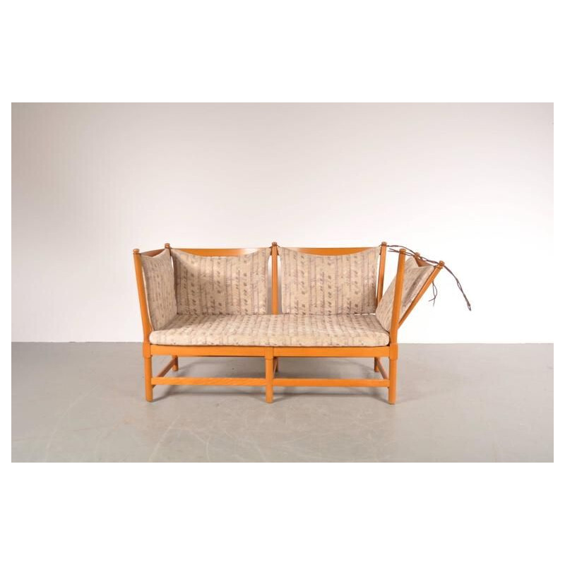 Vintage Sofa Spokeback Børge Mogensen by Fritz Hansen, Denmark 1963