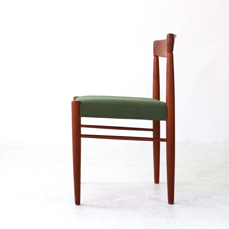 Set of 4 vintage dining chairs Teak by H.W. Klein for Bramin Danish 
