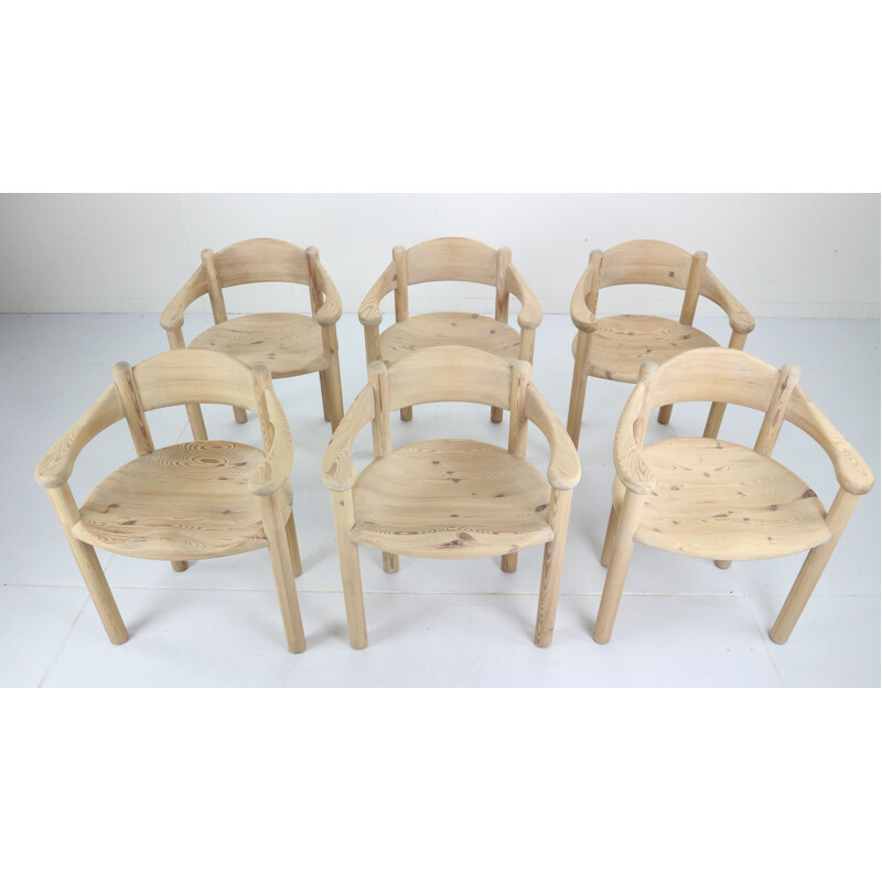 Suite de 6 chaises vintage par Rainer Daumiller