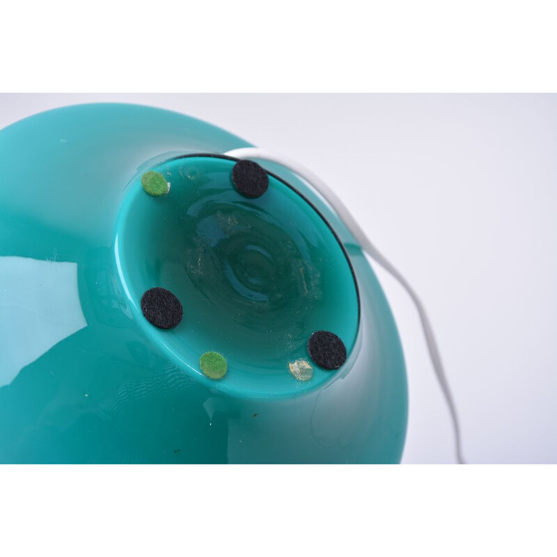 Lampe vintage de table en verre vert par Le Klint