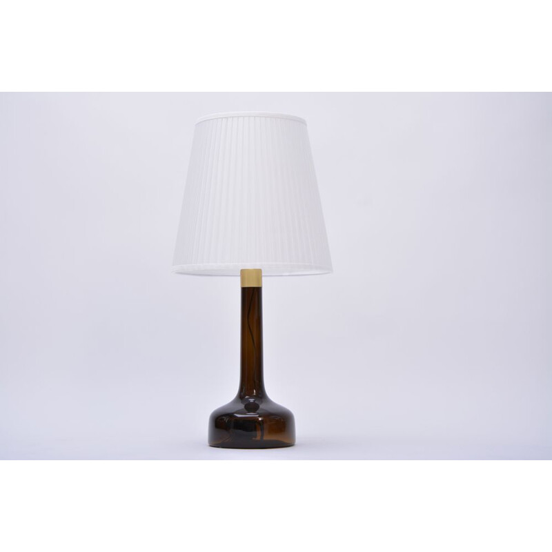 Lampe vintage modèle 343 en verre brun par Le Klint