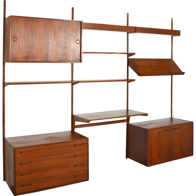 Vintage shelf system Teak modular Kai Kristiansen for Feldballes Møbelfabrik Danish 1960s