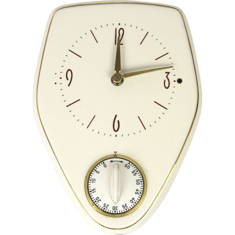 Horloge Vintage de cuisine en céramique 