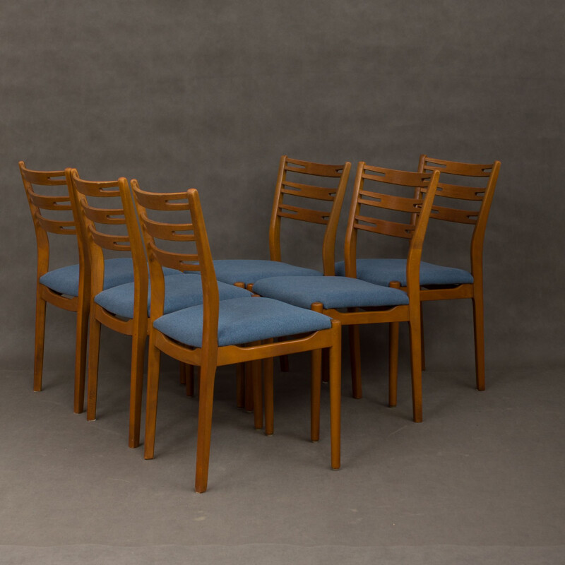 Suite de 6 chaises vintage danoises