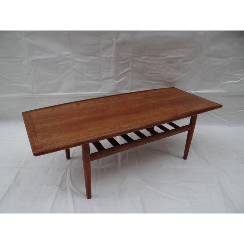 Table basse vintage scandinave pour Gostrup en bois 1960