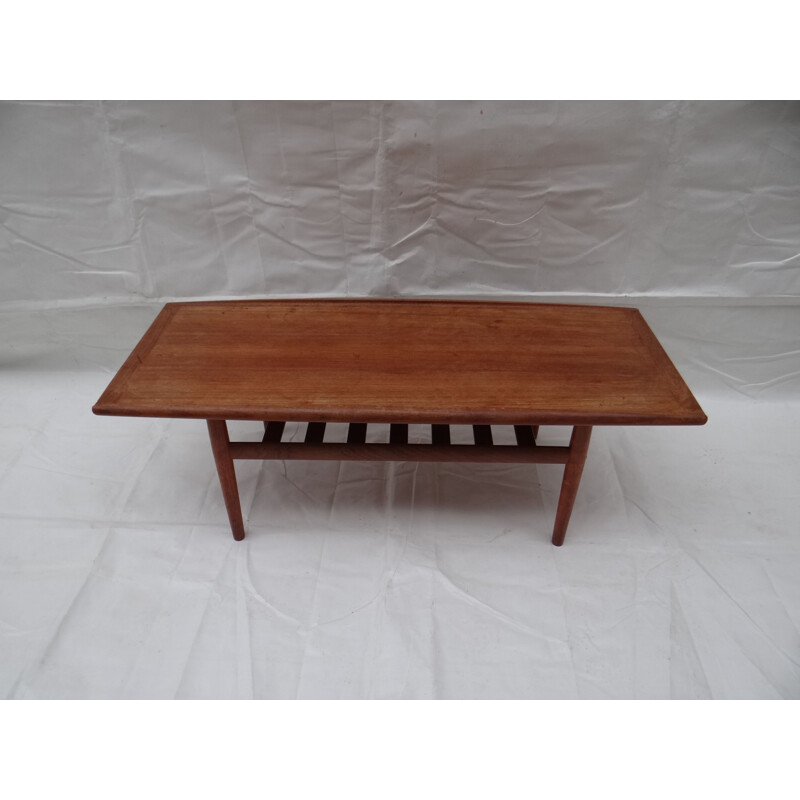 Table basse vintage scandinave pour Gostrup en bois 1960