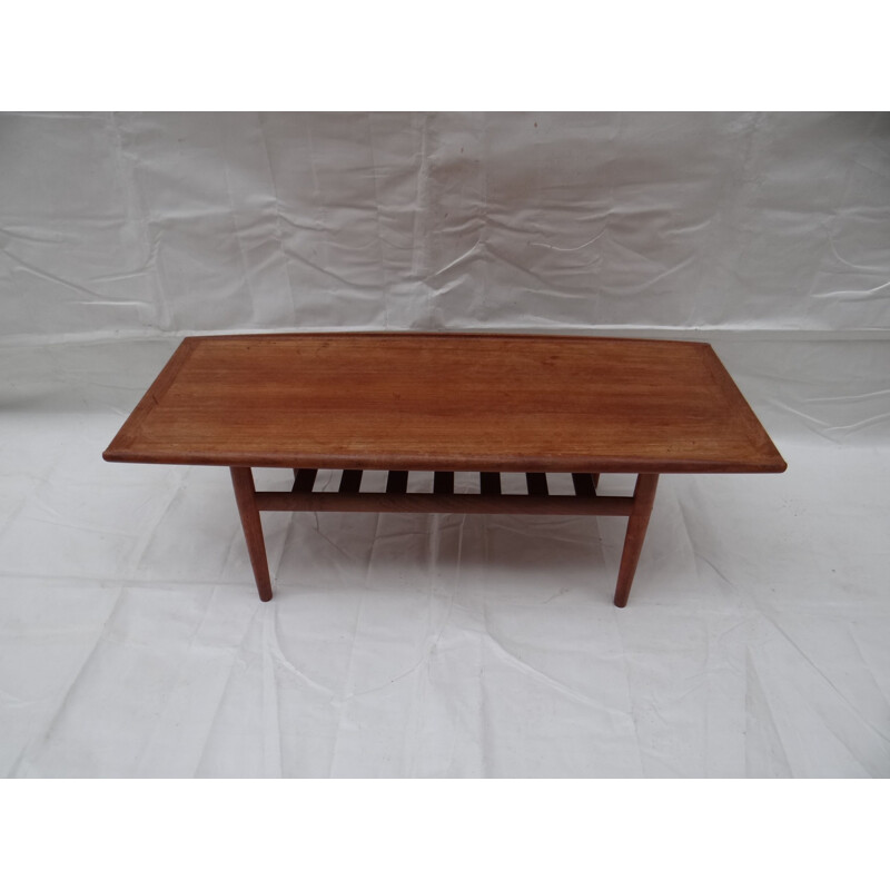 Vintage scandinavian coffee table for Gostrup in wood 1960