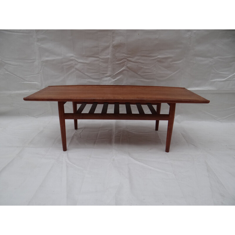 Vintage scandinavian coffee table for Gostrup in wood 1960