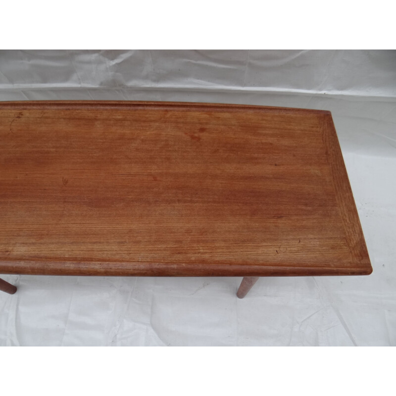 Vintage scandinavian coffee table for Gostrup in wood 1960