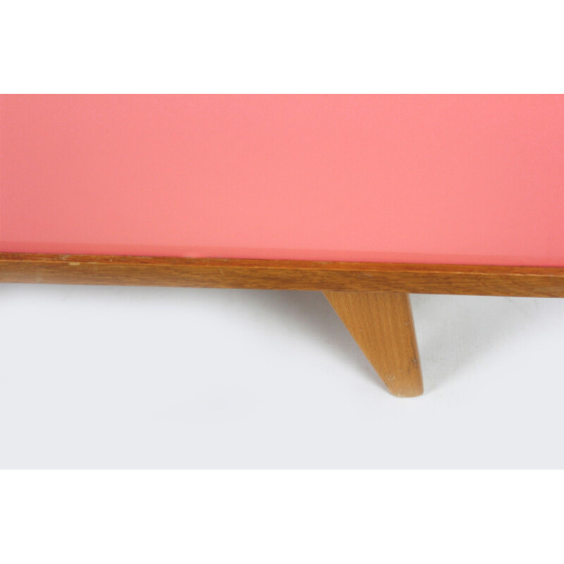 Vintage pink and grey sideboard for Interiér Praha in wood 1960