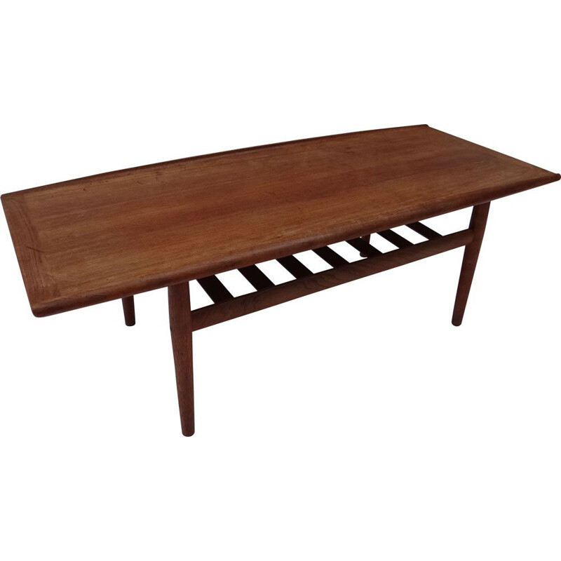 Vintage scandinavian coffee table for Gostrup in wood 1960