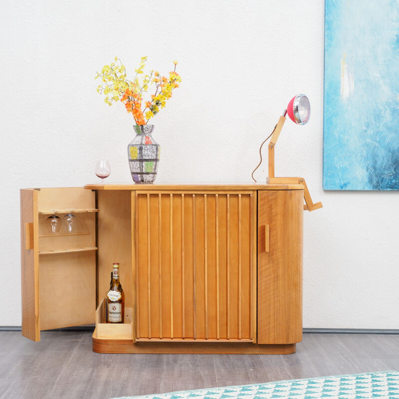 Vintage bar in walnut 1950s 