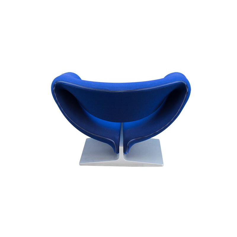 Vintage Armchair Ribbon Blue by Pierre Paulin for Artifort