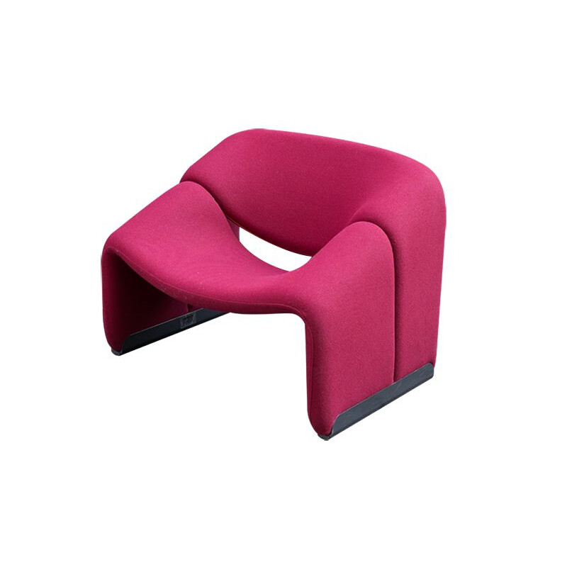 Vintage Armchair Groovy burgundy by Pierre Paulin for Artifort