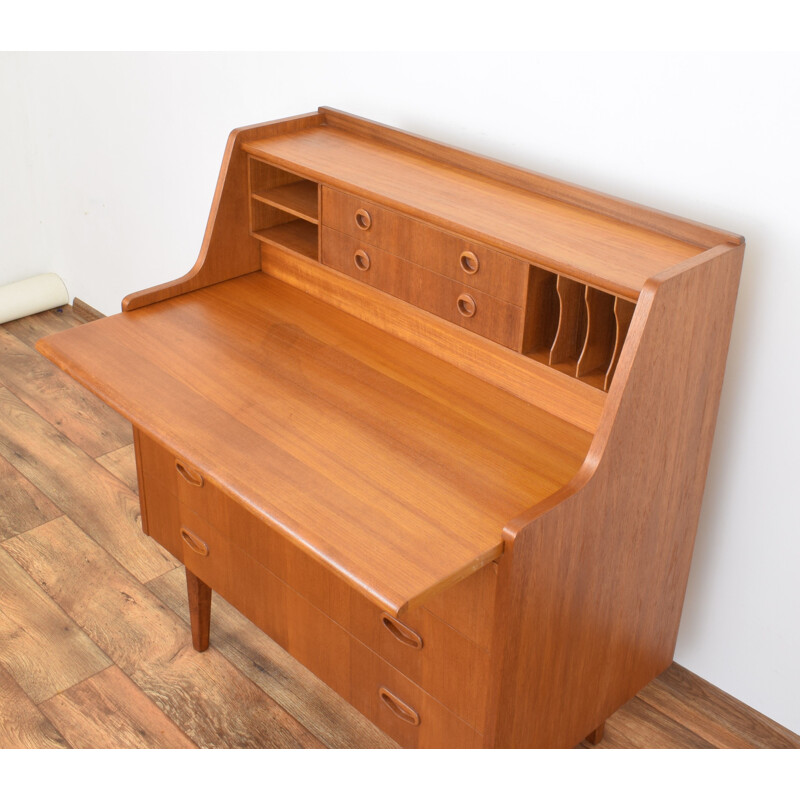 Vintage Danish secretary in teak