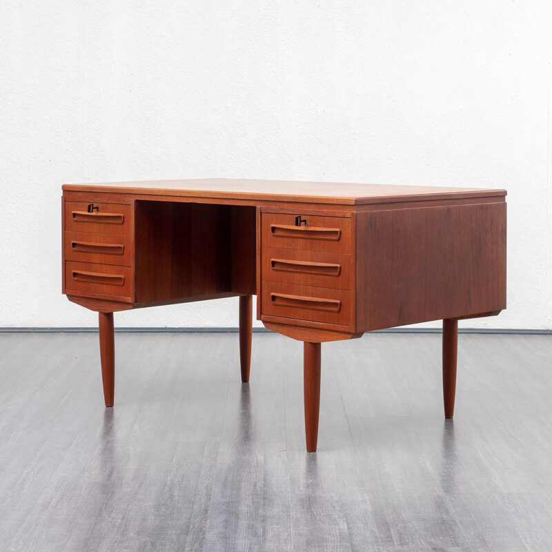 Scandinavian style desk in teak