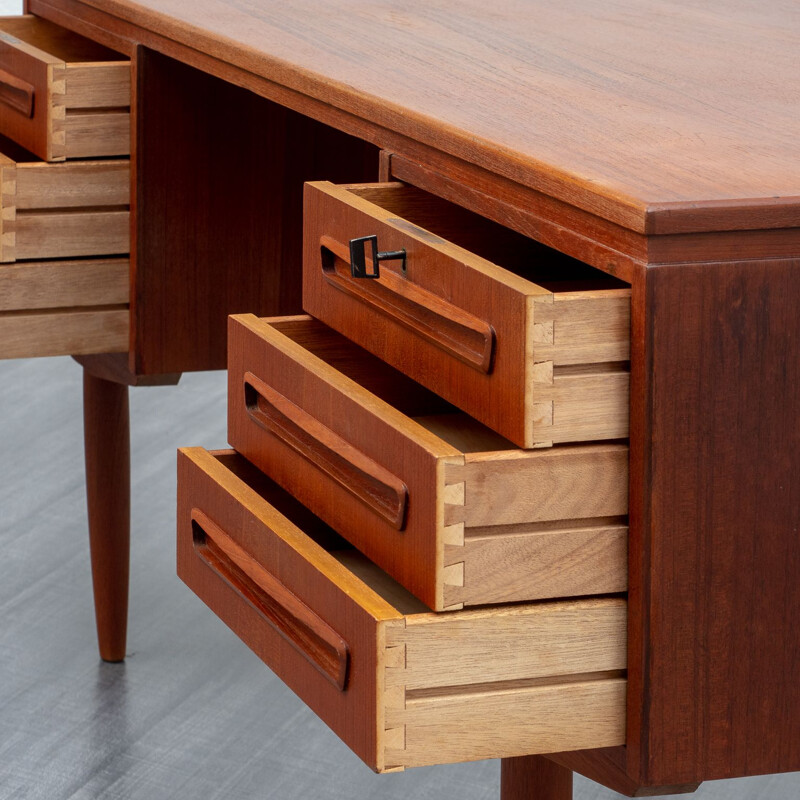 Scandinavian style desk in teak