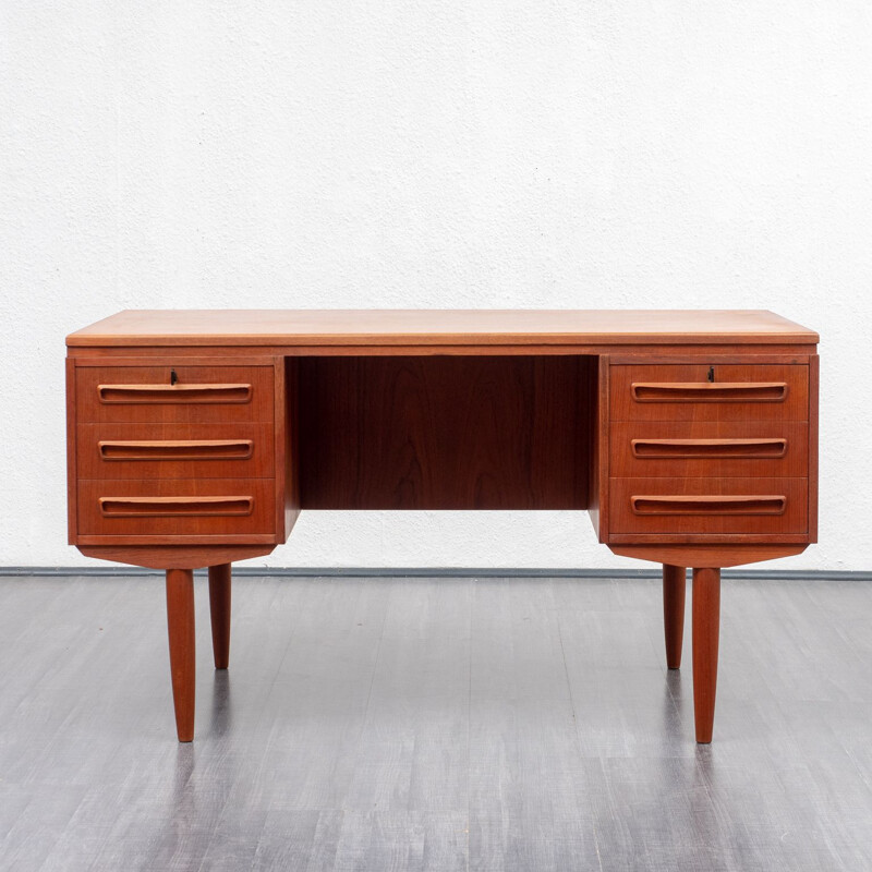 Scandinavian style desk in teak