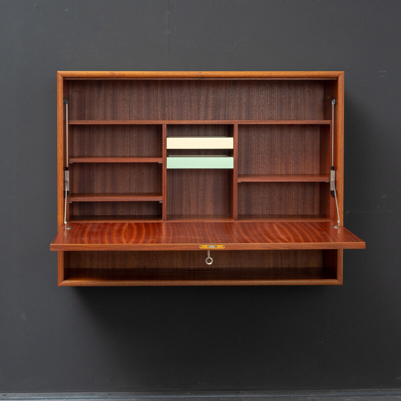 Vintage wall shelf in teak