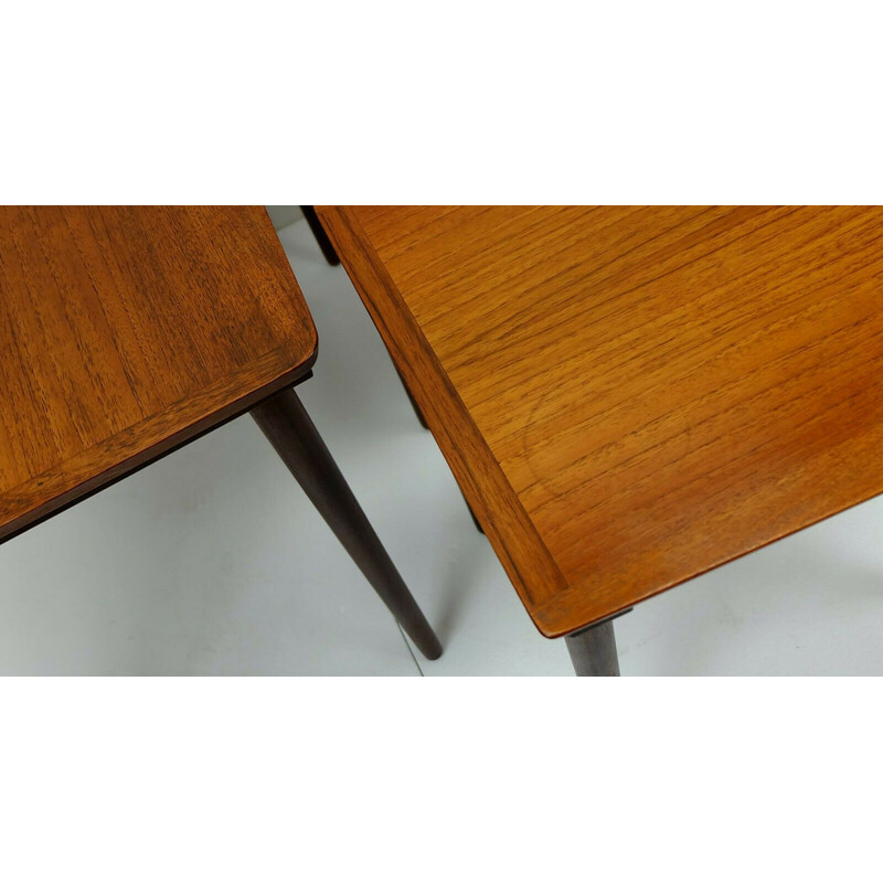 Set of 3 Vintage Nesting Tables in Teak, Denmark 1960s