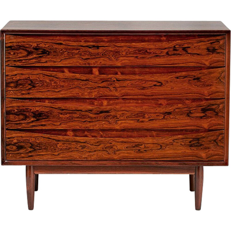 Vintage scandinavian chest of drawers for Sibast in rosewood and oakwood