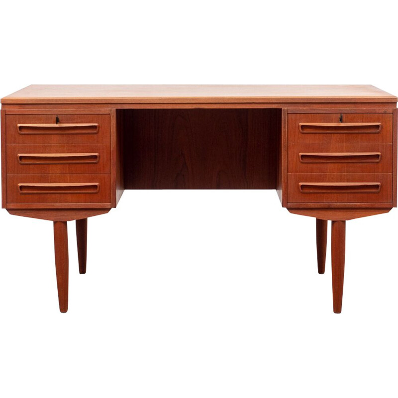 Scandinavian style desk in teak