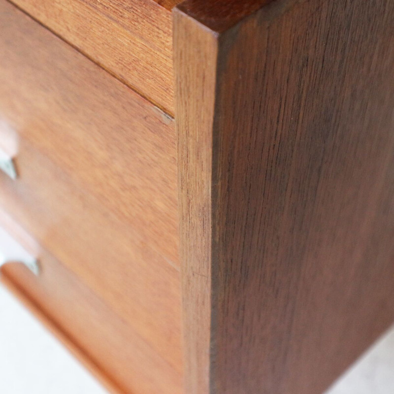 Bureau vintage en teck avec plateau Formica des années 1960