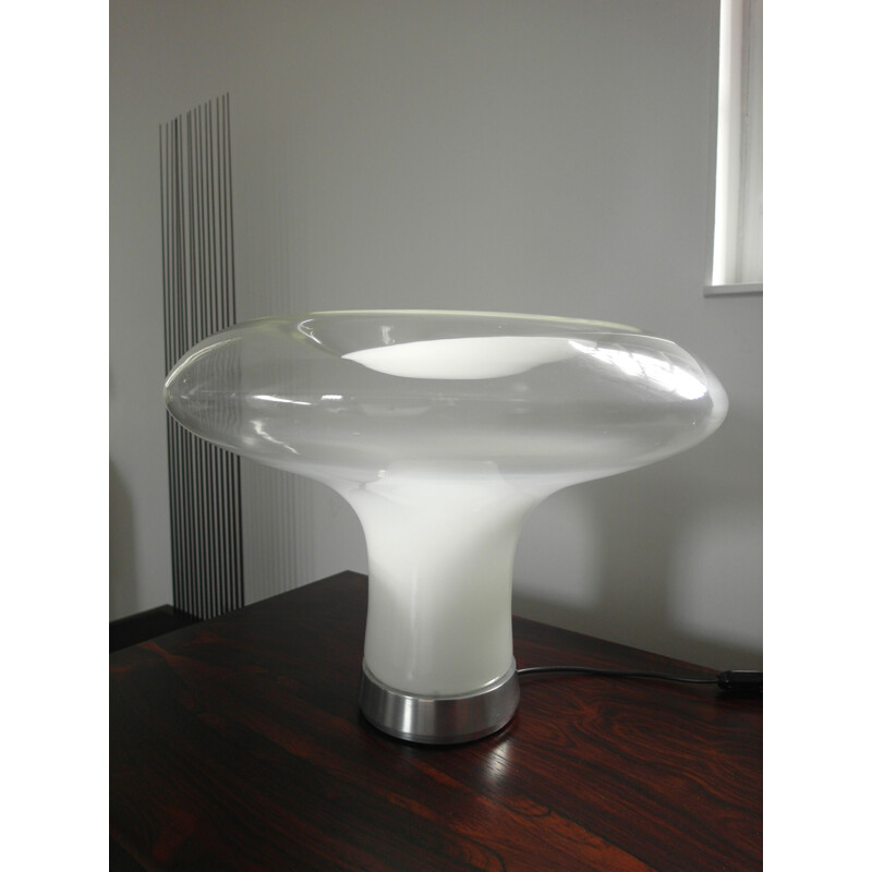Vintage table lamp Angelo Mangiarotti Lesbo for Artemide, Italy, 1967