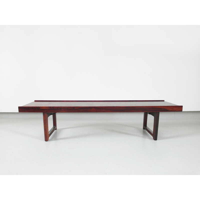 Vintage Bench in rosewood Krobo by Torbjørn Afdal for Bruksbo, Norway, 1960