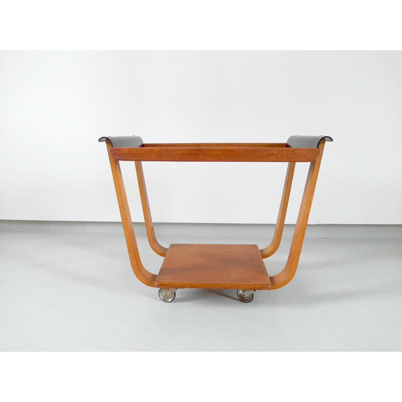 Vintage trolley Plywood by Cees Braakman for UMS Pastoe, Netherlands, circa 1950