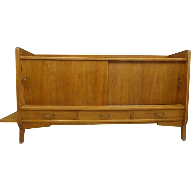 Vintage sideboard in oak with removable shelf, 1950