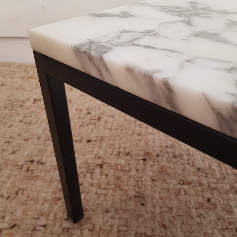 Vintage coffee table square in marble by Florence Knoll for Knoll, Denmark 1960