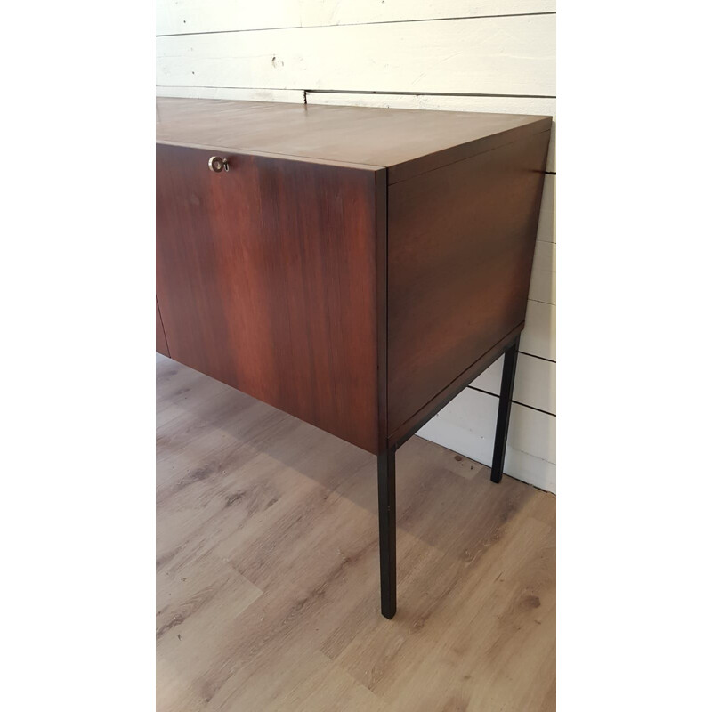 Vintage sideboard by Alain Richard in Rio rosewood, for TV, model Exportation 1950s