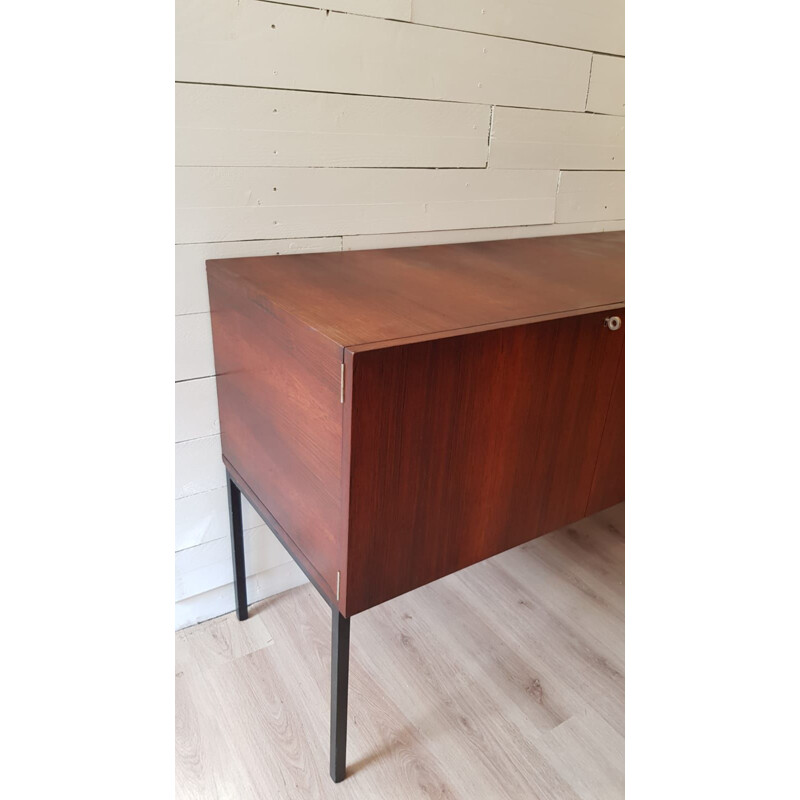 Vintage sideboard by Alain Richard in Rio rosewood, for TV, model Exportation 1950s