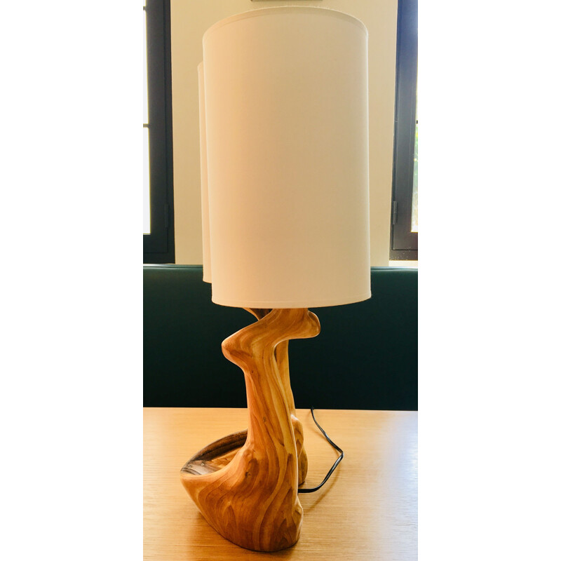 Lampe vintage en céramique par Grandjean Jourdan 