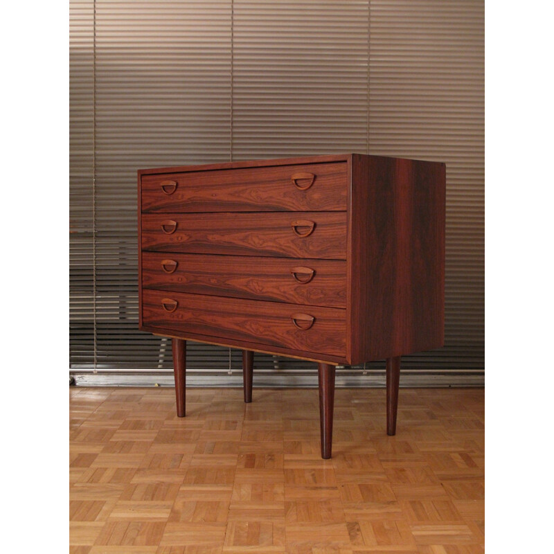 Vintage chest of drawers in rosewood by Kai Kristiansen, model 40