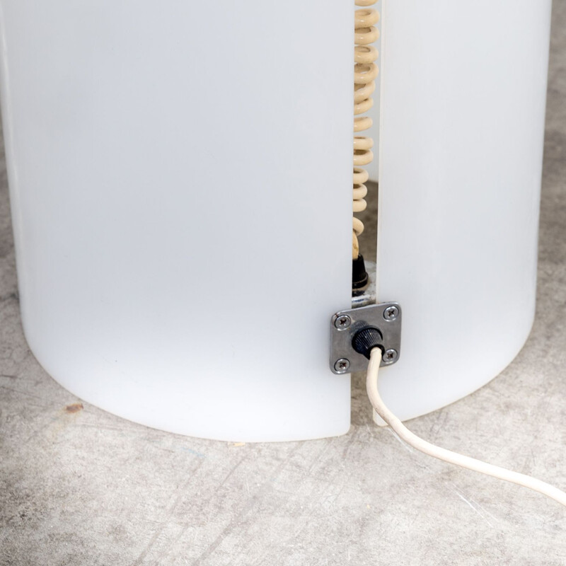 Vintage floor lamp round tube Acrylic design 1990s 