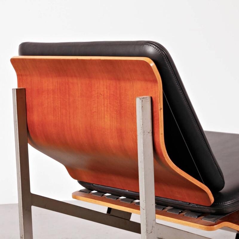 Vintage Easy Chair FM50 Leather Cornelis Zitman for Pastoe 1964