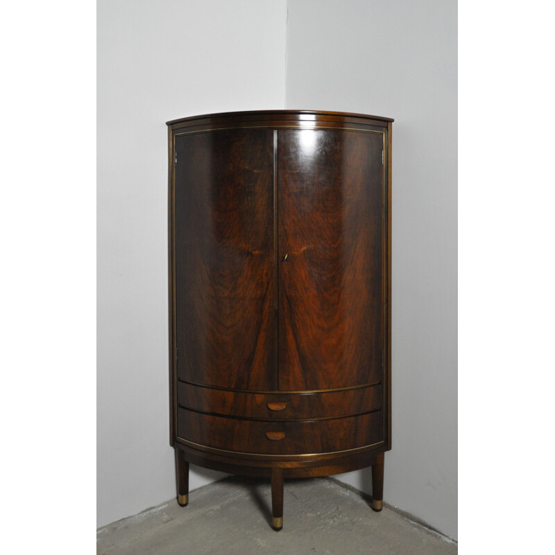 Vintage Cabinet Corner in Mahogany, Denmark 1960s