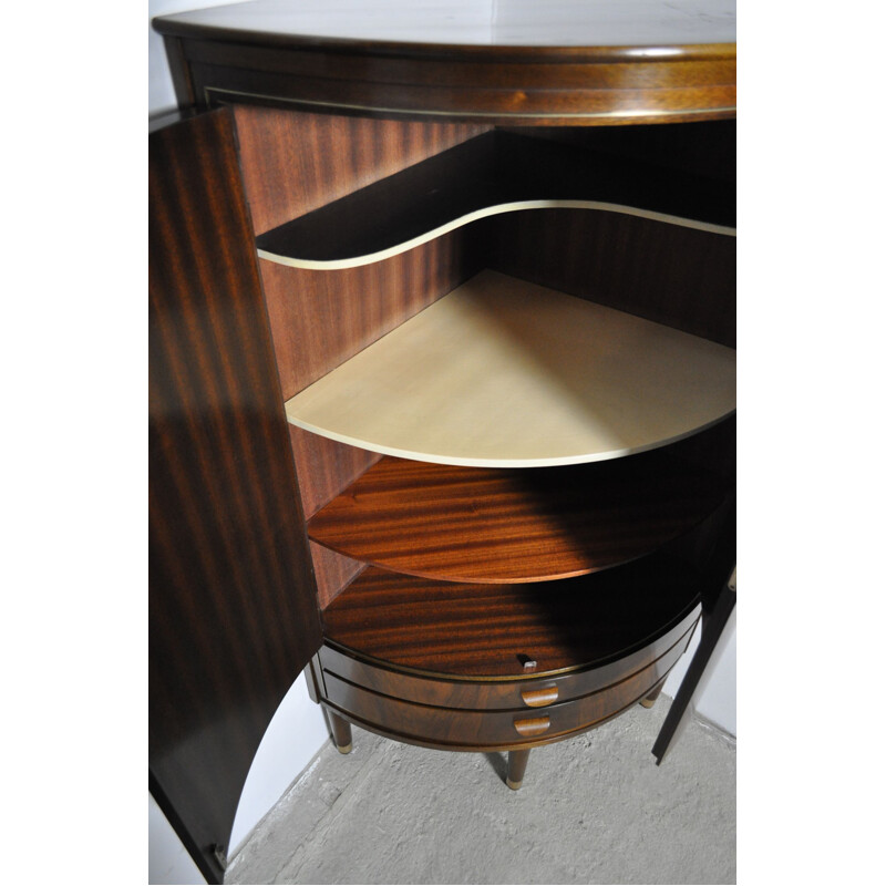 Vintage Cabinet Corner in Mahogany, Denmark 1960s