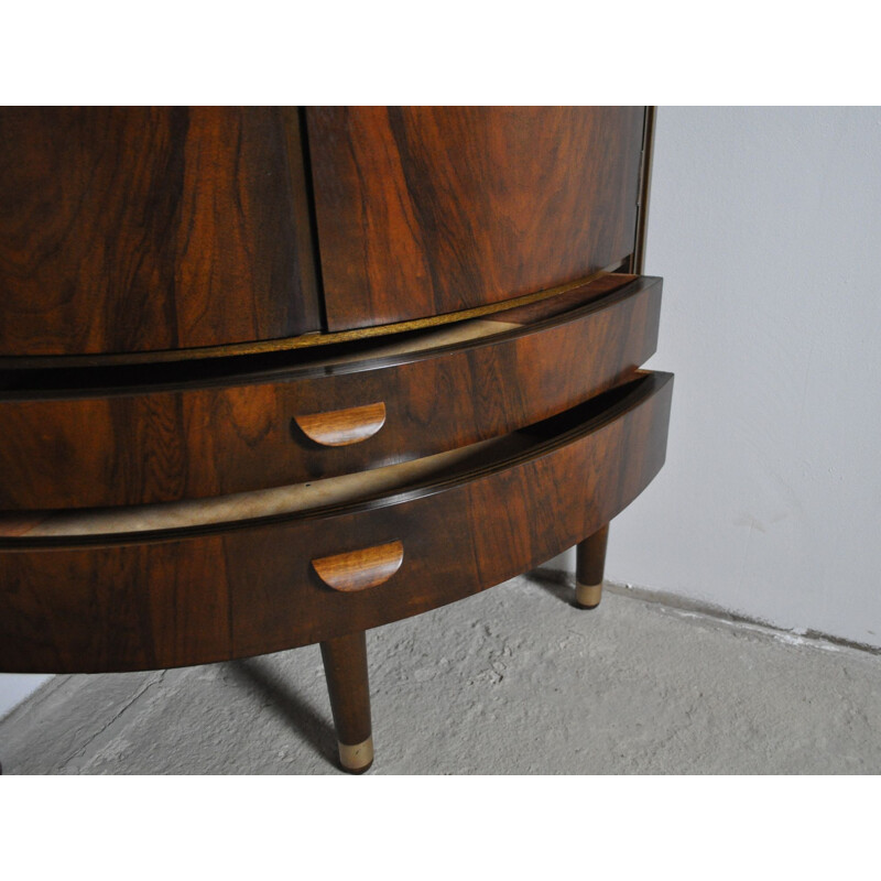 Vintage Cabinet Corner in Mahogany, Denmark 1960s