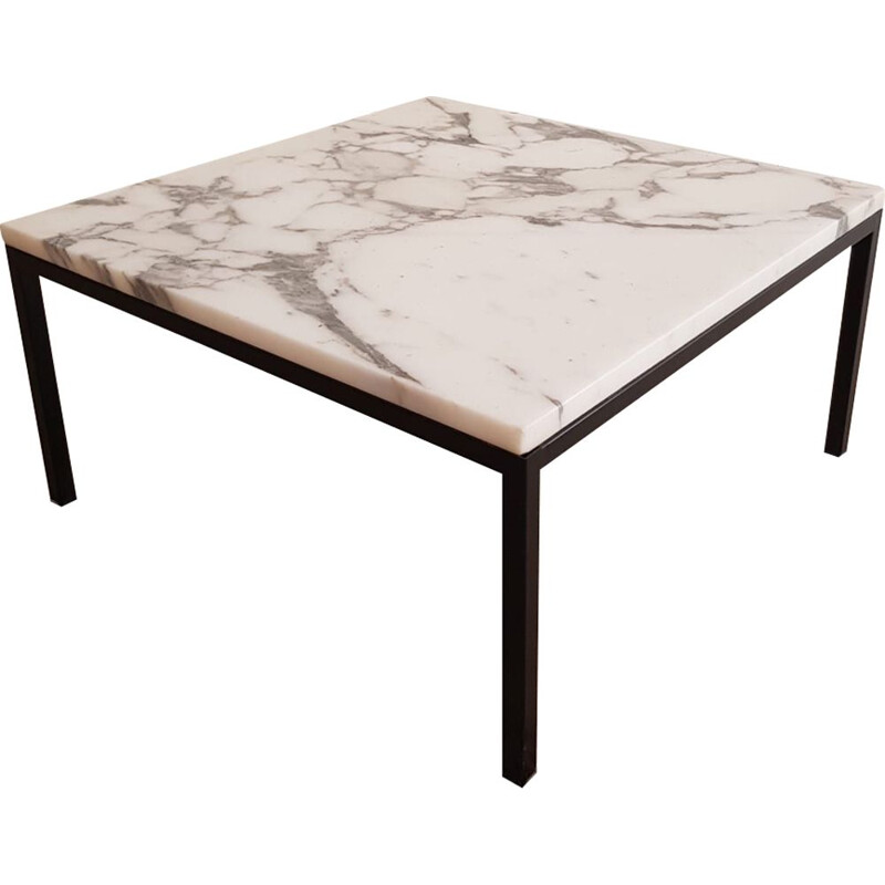 Vintage coffee table square in marble by Florence Knoll for Knoll, Denmark 1960