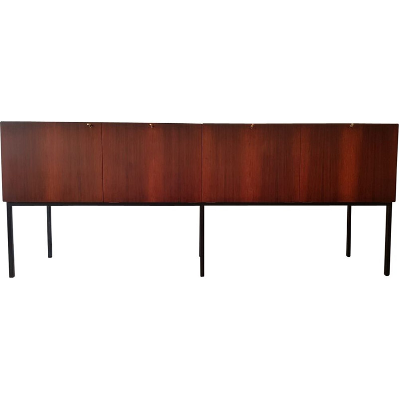 Vintage sideboard by Alain Richard in Rio rosewood, for TV, model Exportation 1950s