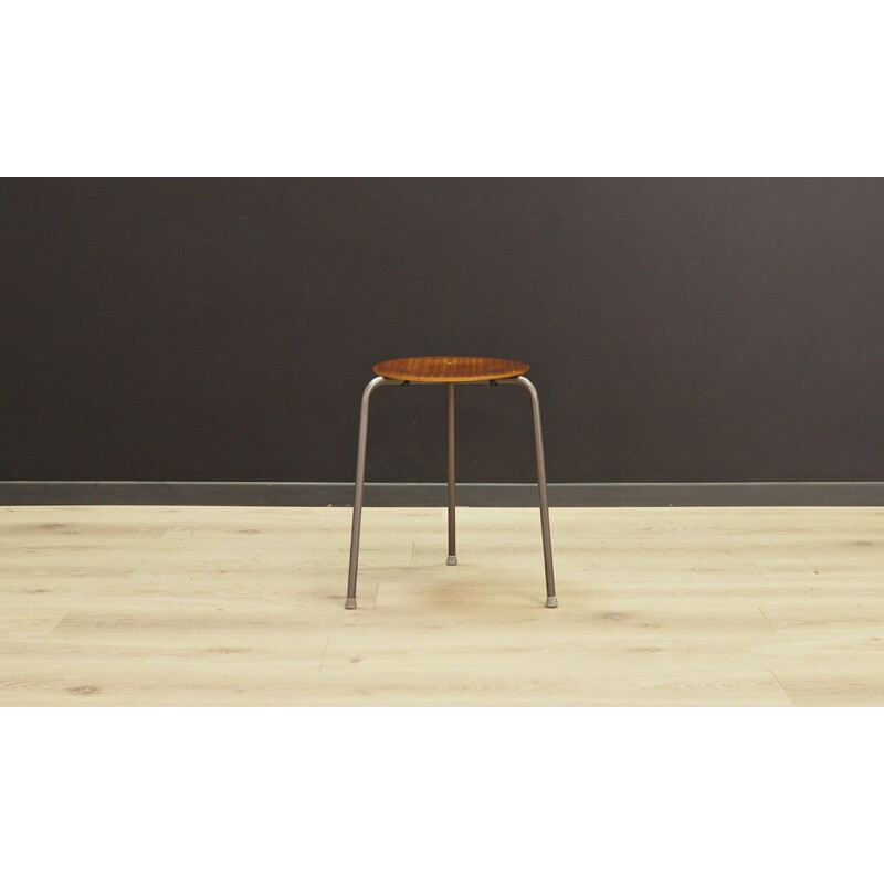 Vintage Danish stool in mahogany