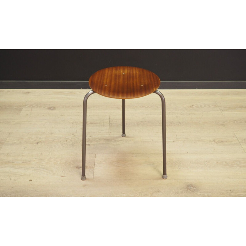 Vintage Danish stool in mahogany