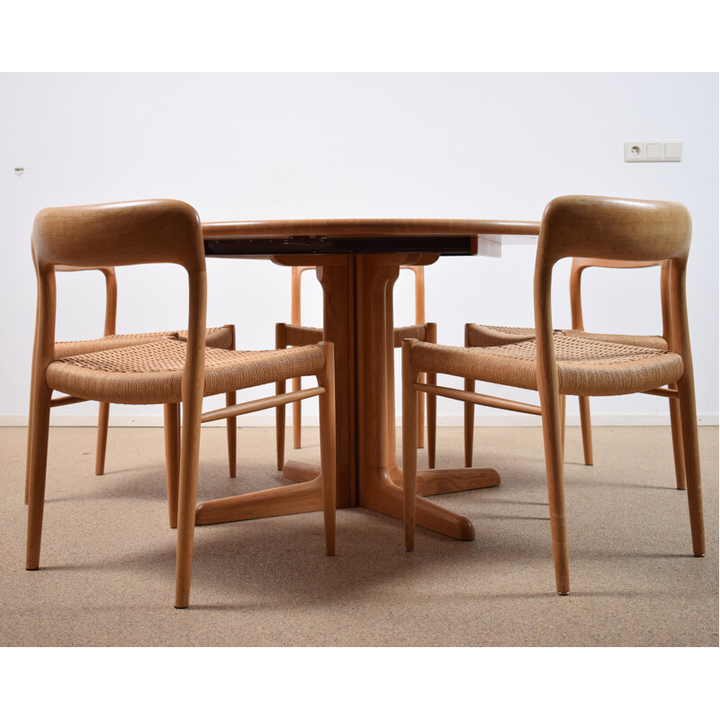 Vintage Dining table set by Niels Otto Møller 1950s
