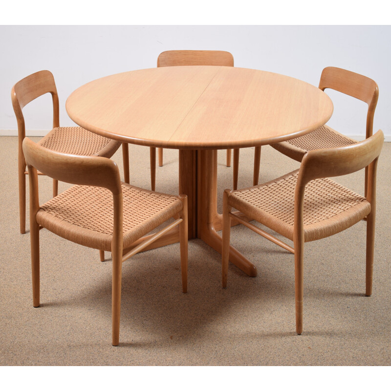 Vintage Dining table set by Niels Otto Møller 1950s