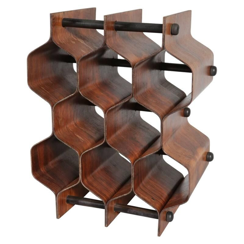 Vintage Wine Rack, Torsten Johansson by AB Formtra, Sweden 1960s