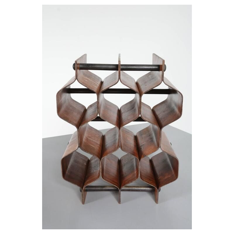 Vintage Wine Rack, Torsten Johansson by AB Formtra, Sweden 1960s